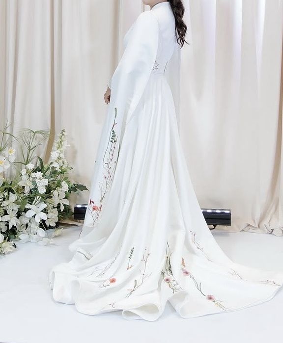 Нежное платье на Кыз Узату от abdirova atelier