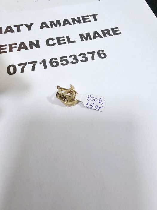 Vand cercei din aur 14 k 1.9 g cod 556