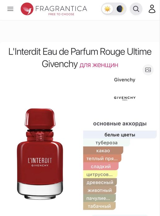 Парфюм L'Interdit Rouge Ultime