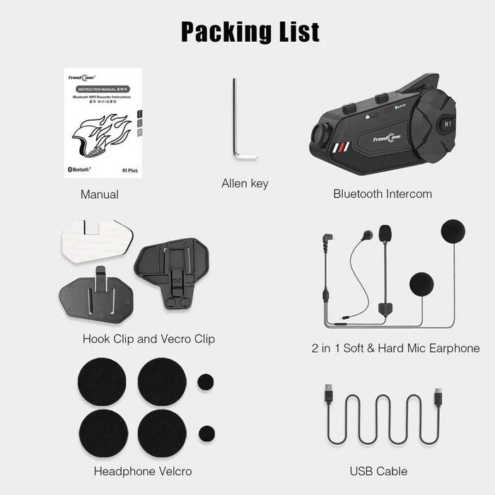 Moto Intercom Video FREEDCONN R1-Plus,wi-fi, camera video
