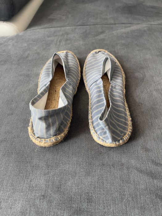Espadrile Alb-Albastru conditie foarte buna