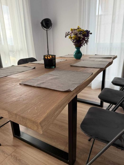 Blat lemn masiv (stejar, fag, living, bucătărie, lavoar, bar, grătar)