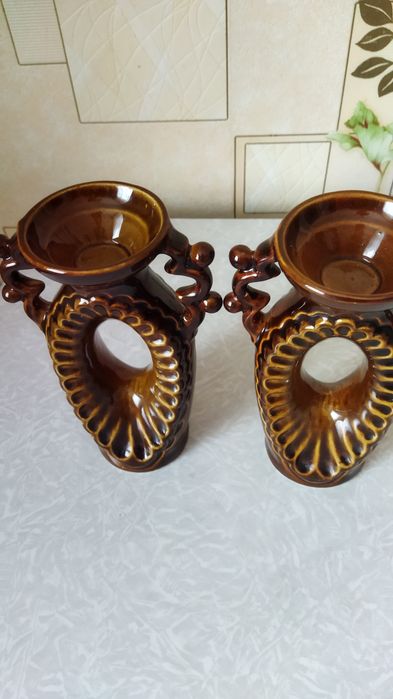 Подсвечники керамика.