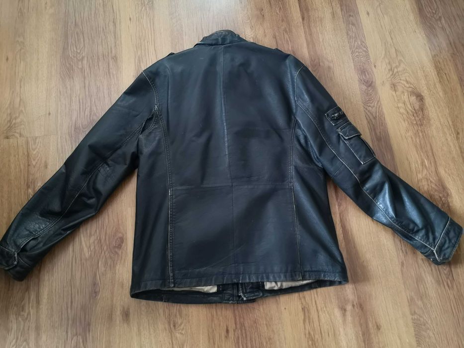 Мъжко кожено, рокерско яке от естествена кожа MUSTANG