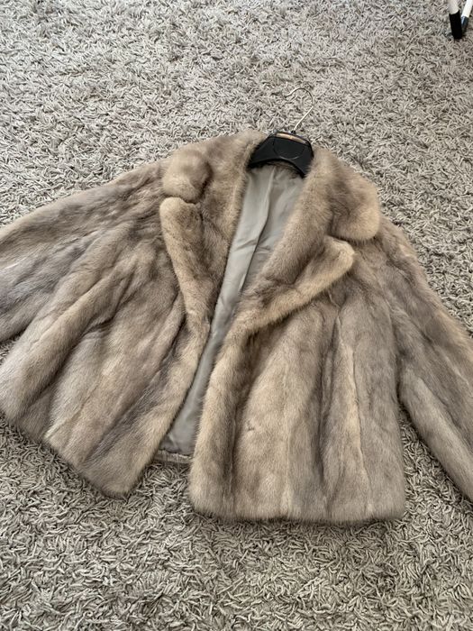 Haina blana naturala nurca / vizon XS - S