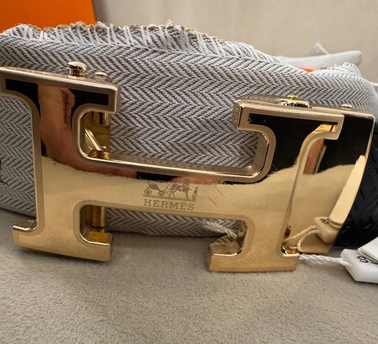 Hermes-Оригинален мъжки чисто нов колан 125 см