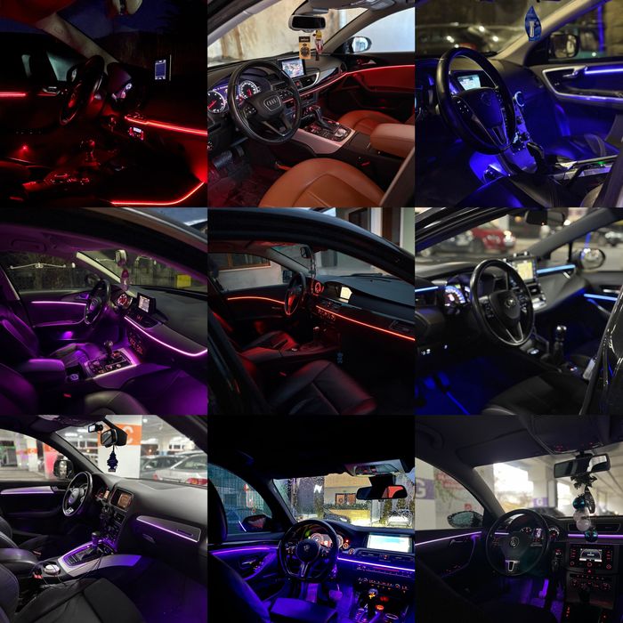 Montare Lumini Ambientale Auto kit symphony