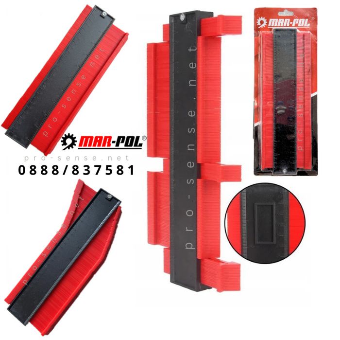 Шаблон с магнит за копиране на форми и кривини Гъвкава линия Mar-Pol