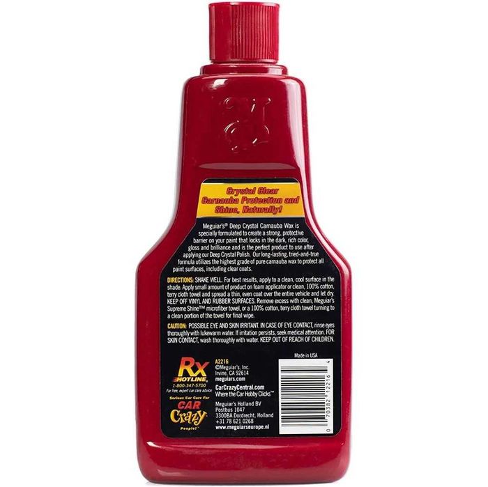 Meguiar's Deep Crystal Step 3 carnauba Wax 473ml