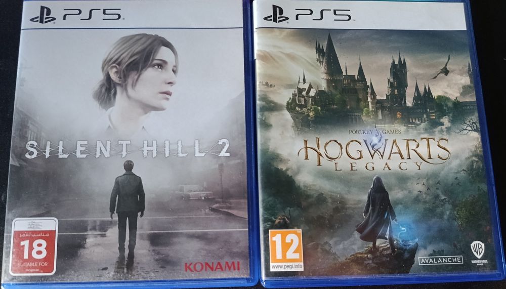 Игры на PS 5. Две игры на PS5 Silent hill 2 и Hogwarts Legasy.