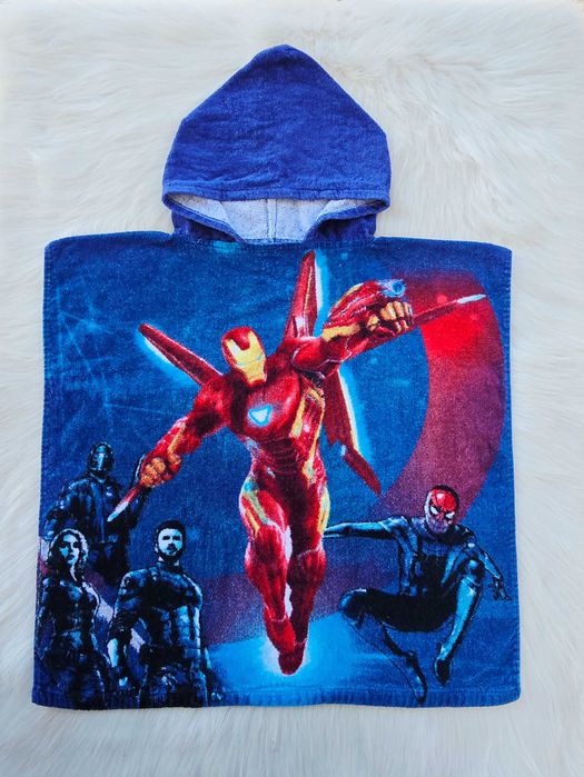 Детско пончо за плаж Marvel Avengers - универсален размер