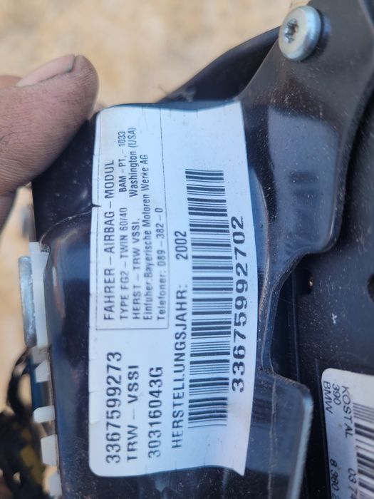 Airbag sofer / volan BMW X5 E53 [facelift] [2003 - 2006] Crossover 3.0