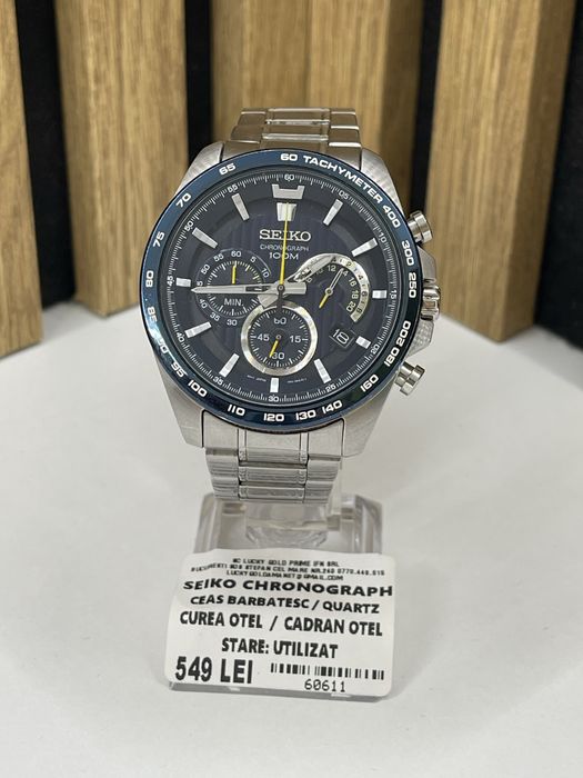 Seiko Chronograph Quartz / Ceas Barbatesc / Garantie/Factura #60611