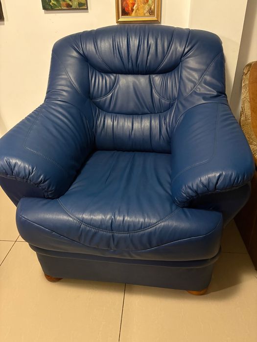 Vand fotoliu albastru extrem de confortabil