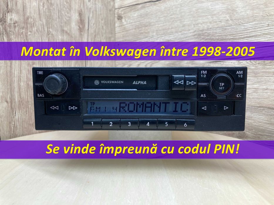 Radio casetofon ALPHA [BETA GAMMA] golf passat touran jetta polo tiguan caddy