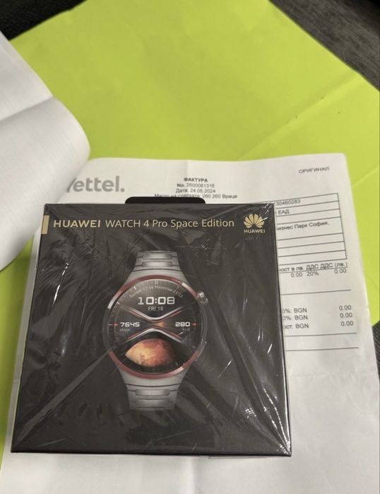 ЧИСТО НОВ 48mm Huawei Watch 4 Pro Space Edition Yettel Гаранция 2026г.