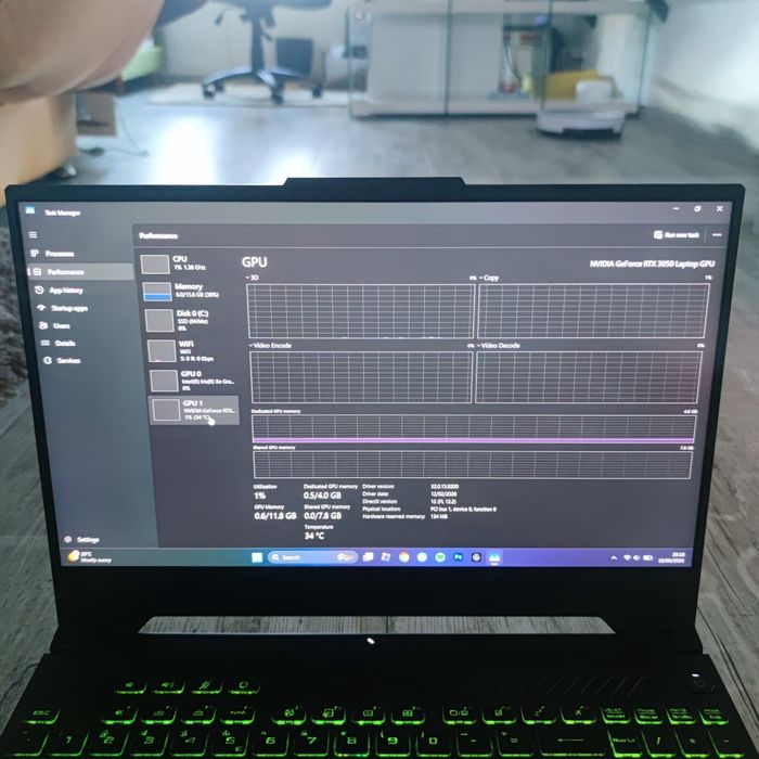 Laptop Gaming ASUS TUF F15 FX507ZC4 impecabil