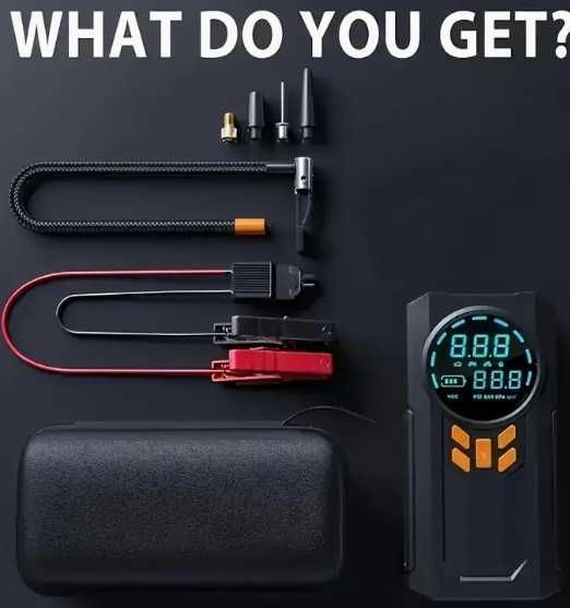 Redresor Starter auto pompa umflat roti powerbank profesional lanterna