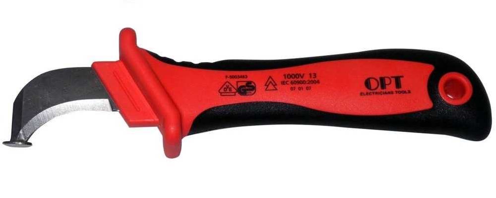 Електротехнически нож за кабели GPH,изолиран нож за кабел с пета,1000V
