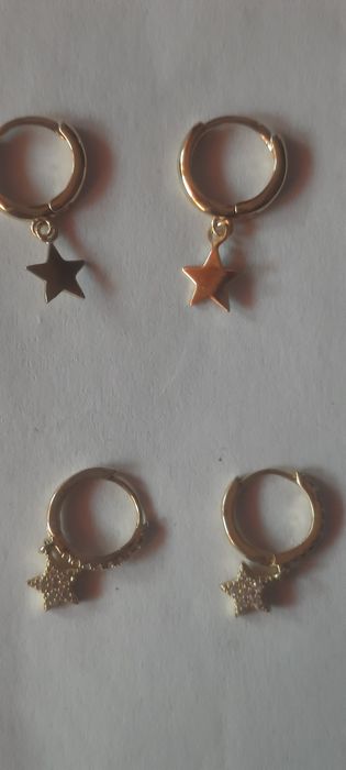 Cercelusi argint placat cu aur noi