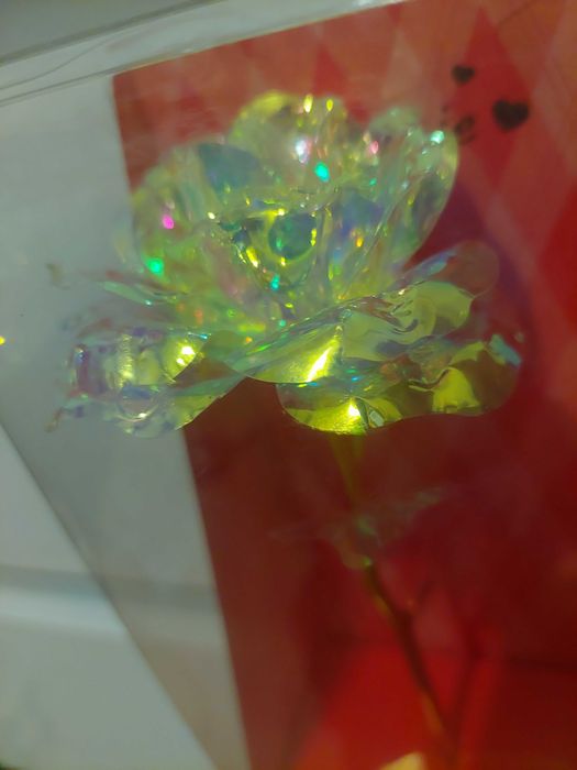 Trandafir cristalizat in cutie cadou, nemuritor