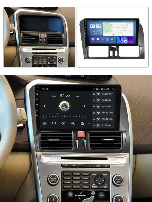 Navigatie Android 14 Volvo XC60 I 2008 -2017 1/8 Gb CarPlay + CAMERA