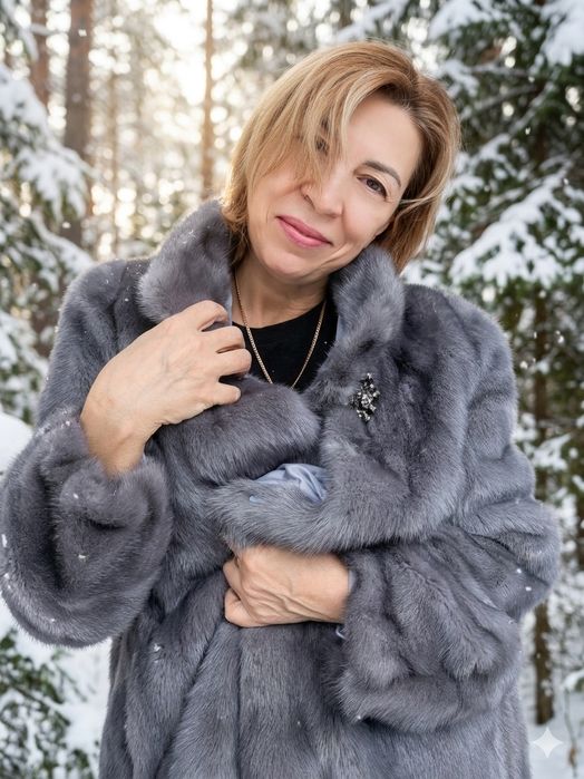 Шикарная шубка из норки