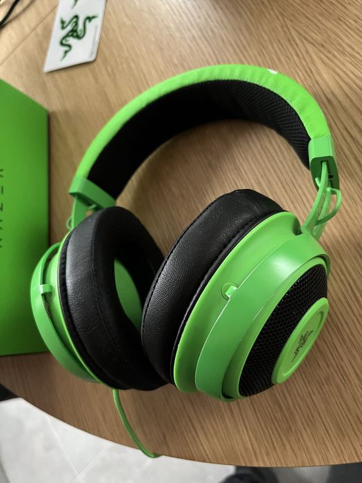 Гейминг слушалки Razer Kraken зелени
