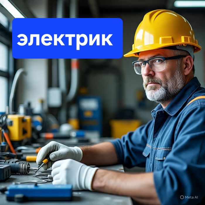 Электрик,  стаж более 20 лет.