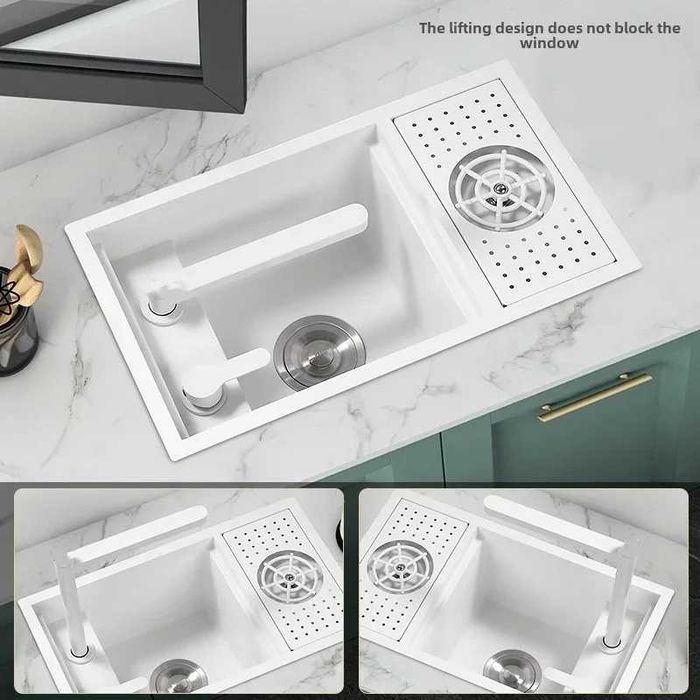 Мини мултифункционална кухненска мивка с капак