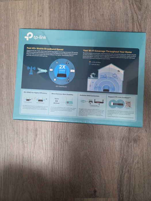 Router 4G+ Tp-link MR500 sigilat cu cartela SIM pentru internet