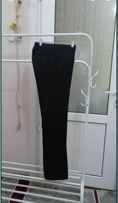 Школьные Брюки классический подросковый темно синего цвета