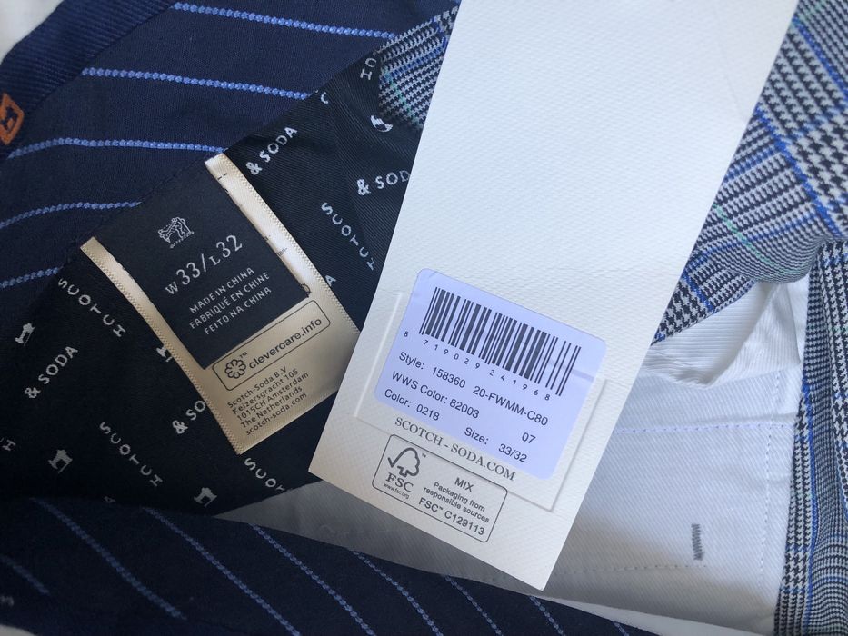 Scotch & Soda Mott Slim Fit Chino ОРИГИНАЛНИ мъжки панталони - 32