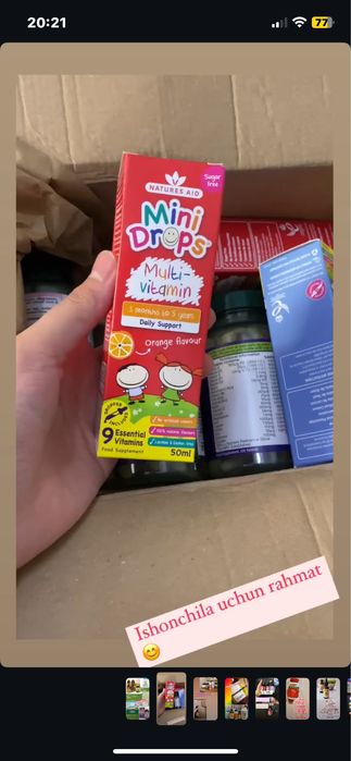 Mini drops multivitamin