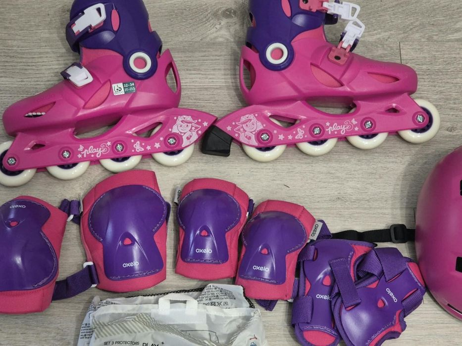 Set complet role 32-34,casca,protectii
