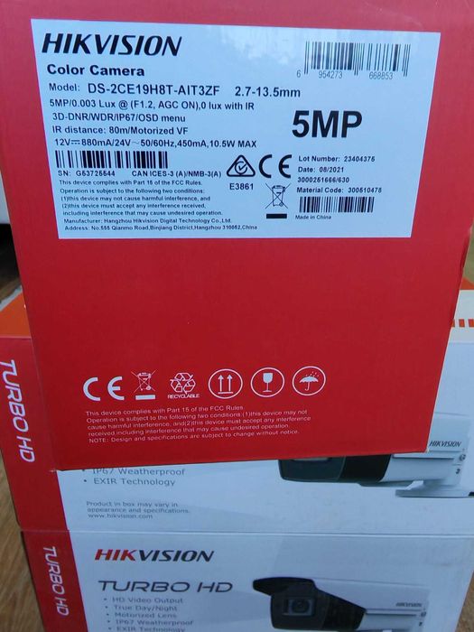 Camera Video 4in 1 Hikvision DS-2CE19H8T-AIT3ZF, 5MP, lentila 2.7-13.5mm varifocala motorizata