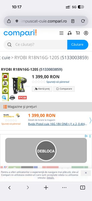 Pistol cuie lemn royby