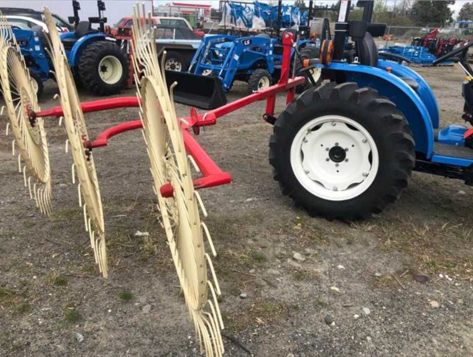 Greblă greblatoare mecanică tip soare, 3 rotoare, 120 cm