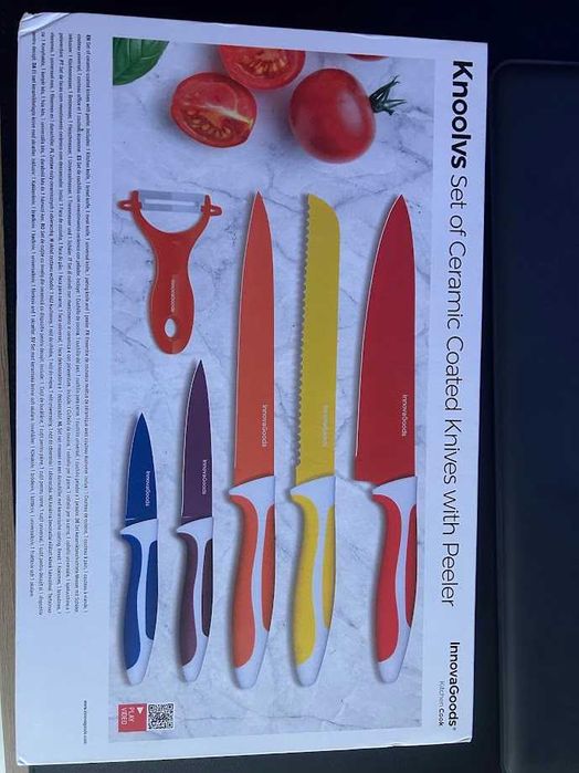 Комплект кухненски ножове с керамично покритие Knoolvs InnovaGoods
