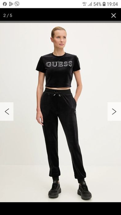 Черна тениска Guess