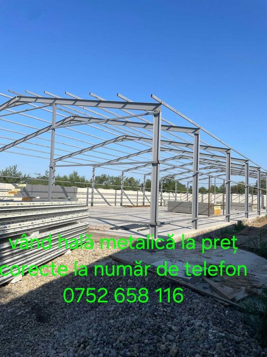 Vand hala metalica completa sau doar structura, pret promotional