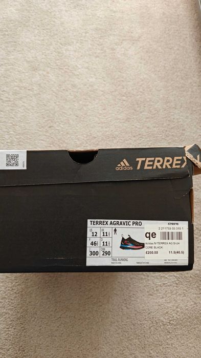 adidas Trail Terrex Agravic Pro Core, мъжки маратонки, 46, оригинал от Англия
