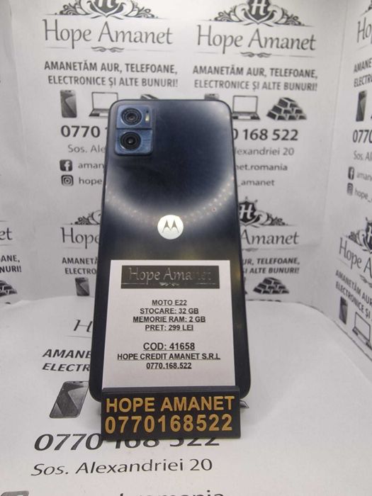 Hope Amanet P1/ MOTO E22 / COD 41658