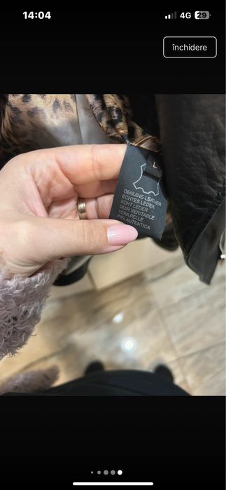 Geaca piele naturala