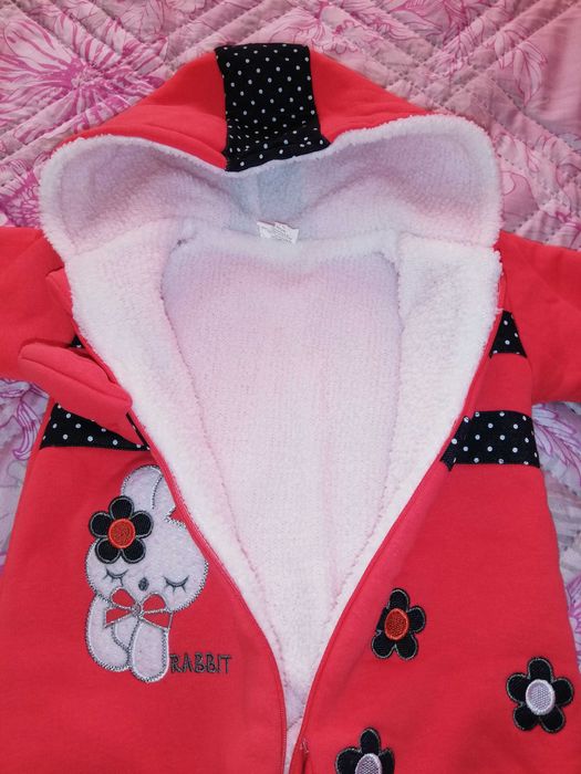 Много топъл, поларен гащеризон, размер 74