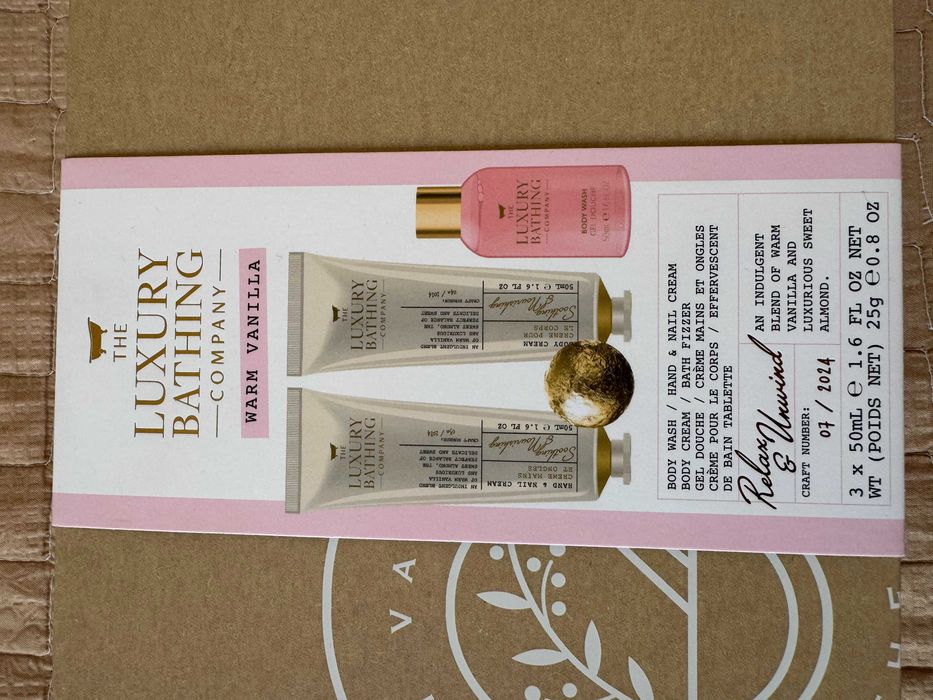 Grace Cole The Luxury Bathing Warm Vanilla. Подарочный набор. Женский