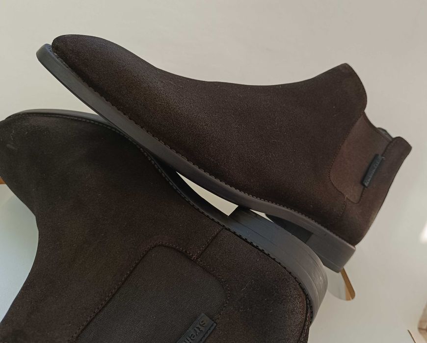 Ghete chelsea 45 plain toe premium Strellson NOI piele naturala moale