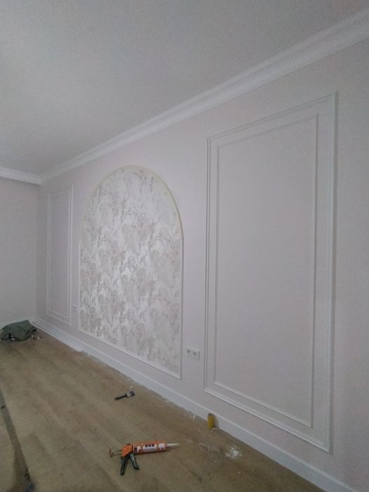 Установка галтели,молдинги