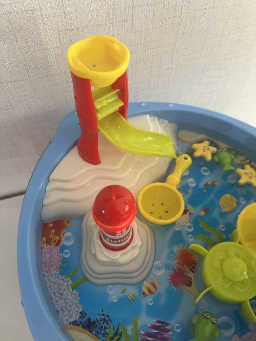 Риболовен комплект със звук и светлина, водна маса, фар, пързалка, игра, вода