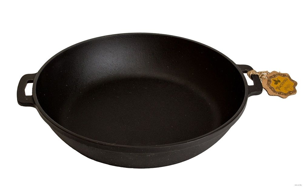 Чугунена тава с две лети дръжки, 20см-40см